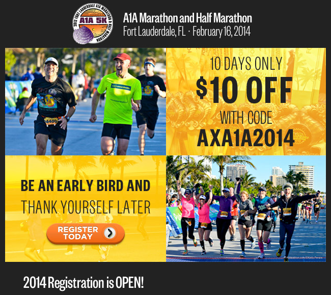 10 Off A1A Marathon & Half!