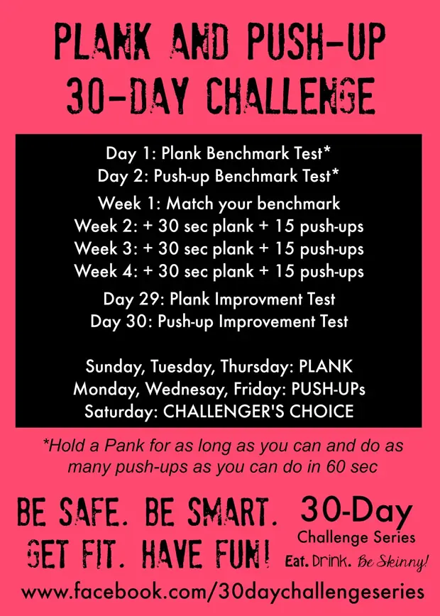 30 DAY MODIFIED PUSH UP / SQUAT / PLANK / CRUNCH CHALLENGE – Fitness during  a pandemic stay-at-home – Mindful Entrepreneurship