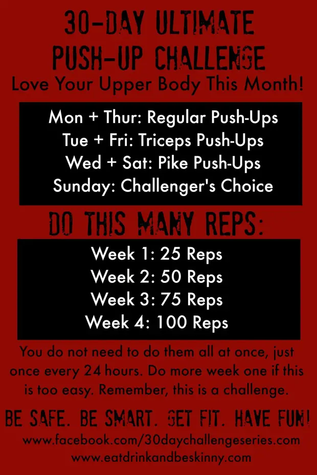 30 Day Push-Up Challenge For Beginners