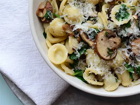 Athlete Food: Roasted Mushrooms with Pasta